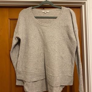 Madewell Grey cotton sweater Large women’s